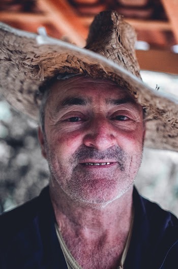 Man Wearing Brown Hat