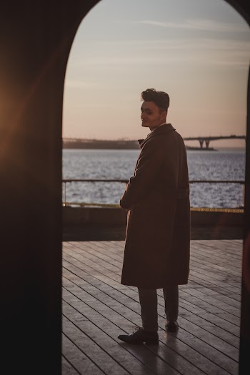 Man Wearing Brown Trench Coat
