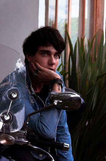 Man Wearing Denim Jacket