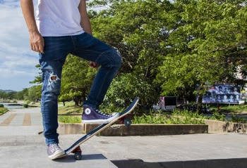 Man Wearing Denim Jeans
