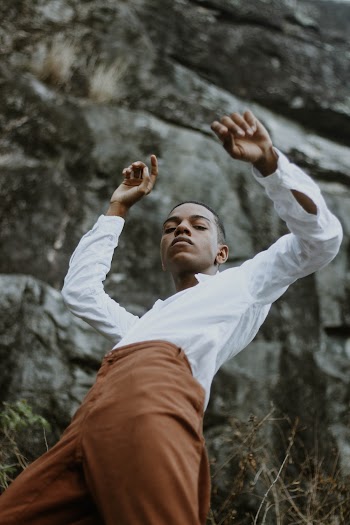 Man Wearing Dress Shirt