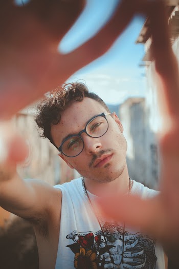 Man Wearing Eyeglasses
