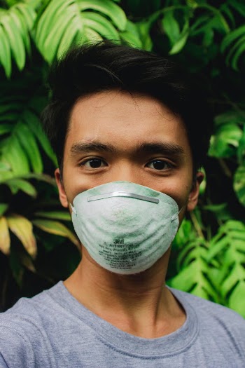 Man Wearing Face Mask