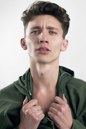 Man Wearing Green Hoodie