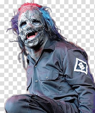 Man wearing Halloween costume illustration, Slipknot Corey Taylor transparent background PNG clipart