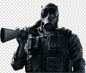 Man wearing mask and holding shotgun art, Tom Clancys Rainbow Six Siege Smoke Video game Ubisoft, Tom Clancys Rainbow Six HD transparent background PNG clipart