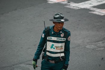 Man Wearing Officer Uniform