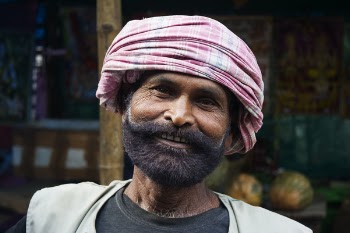 Man Wearing Pink Turban Headdress Smiling