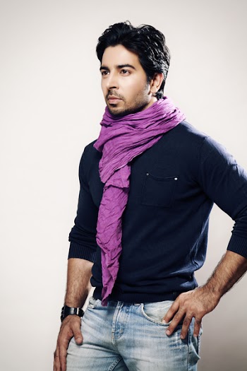 Man Wearing Purple Scarf