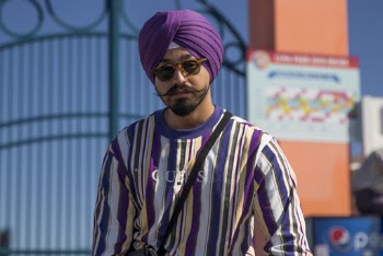Man Wearing Purple Turban