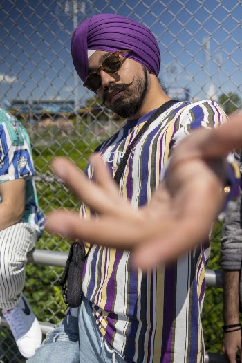 Man Wearing Purple Turban