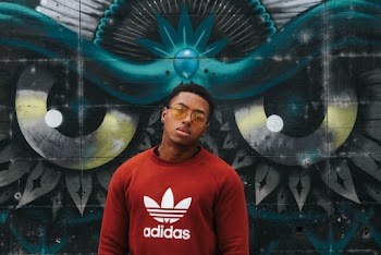 Man Wearing Red and White Adidas Long-sleeved Shirt
