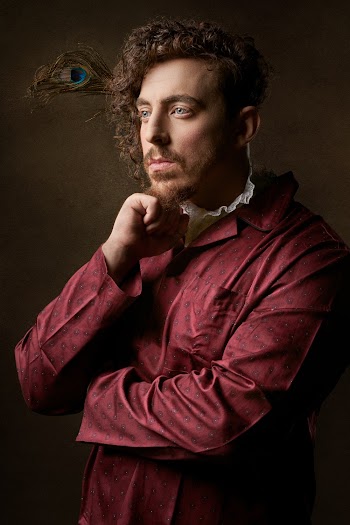 Man Wearing Red Dress Shirt