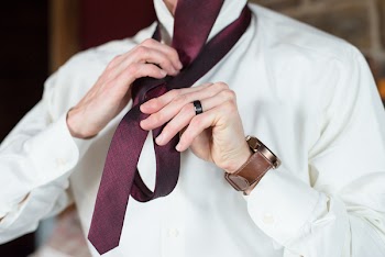 Man Wearing Red Neck Tie