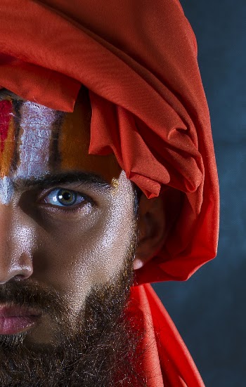 Man Wearing Red Turbal