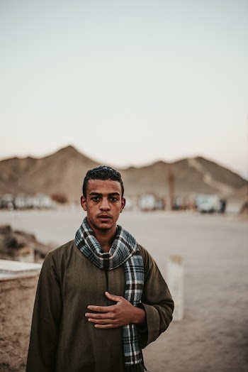 Man Wearing Scarf