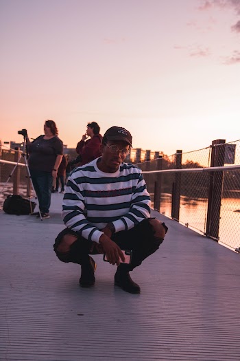 Man Wearing Stripes Shirt