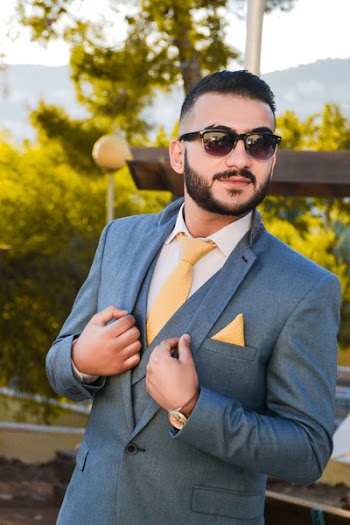 Man Wearing Suit Jacket With Sunglasses