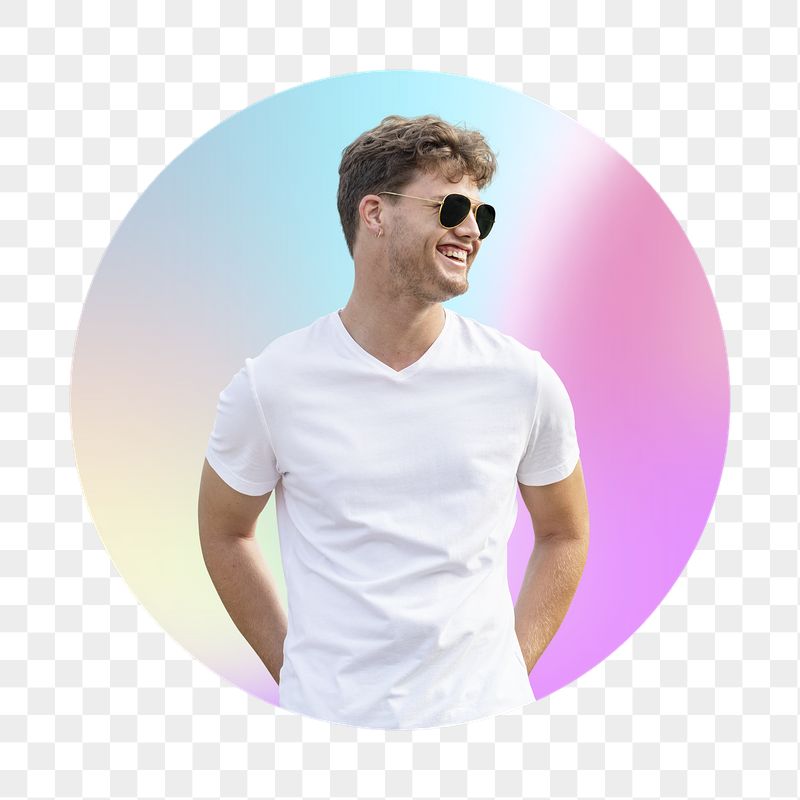 Man wearing sunglasses png, round | Free PNG - rawpixel