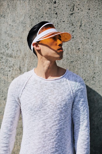 Man Wearing White Crew-neck Sweater