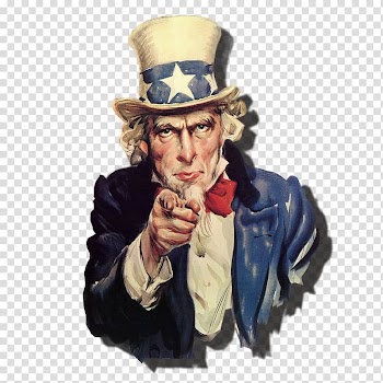 Man wearing white hat and blue suit jacket illustration, United States Easter Bunny Uncle Sam Richard Nixon Wedding invitation, Oil painting grandfather transparent background PNG clipart