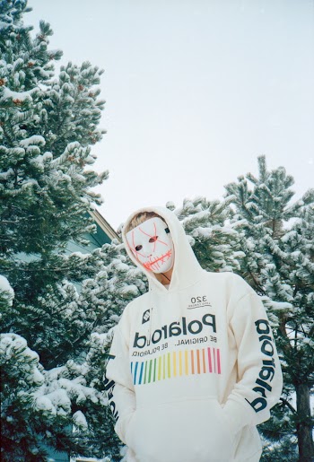 Man Wearing White Pullover Hoodie