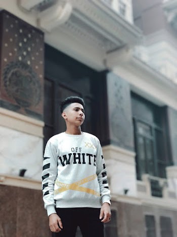 Man Wearing White Sweater