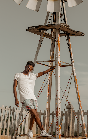Man Wearing White T-shirt
