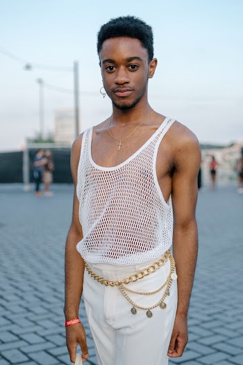 Man Wearing White Tank Top
