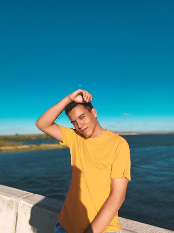 Man Wearing Yellow Shirt