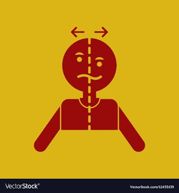 Man with attack stroke face vector image