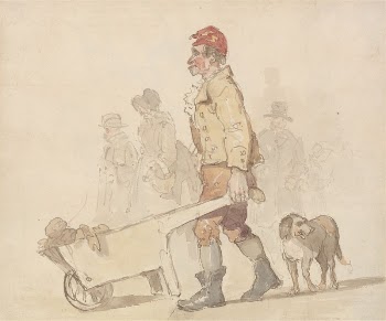Man with Barrow and Dog | Free Photo - rawpixel