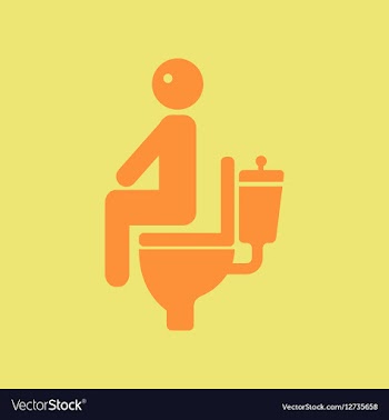 Man with diarrhea vector image