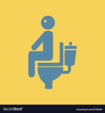 Man with diarrhea vector image