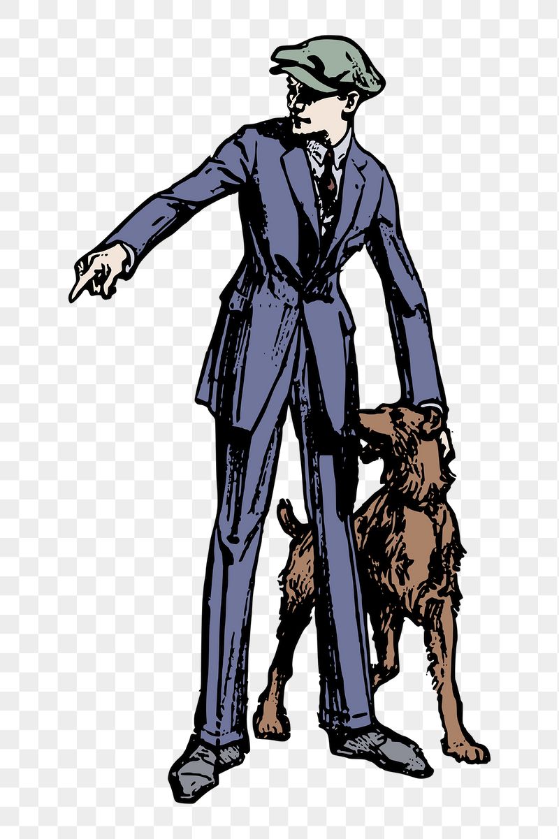 Man with dog png sticker | Free PNG - rawpixel