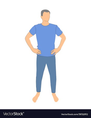 man with hands on his belt