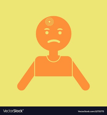 Man with headache vector image