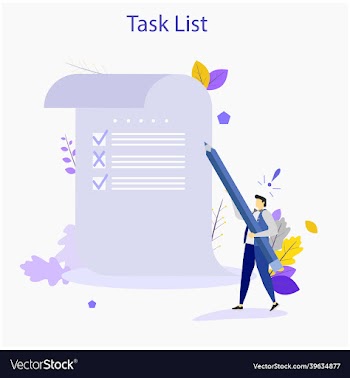 man with pencil marking completed tasks on to-do