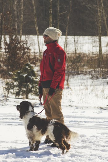 Man With Small Munsterlander Pointer