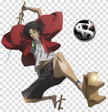 Man with sword anime character transparent background PNG clipart