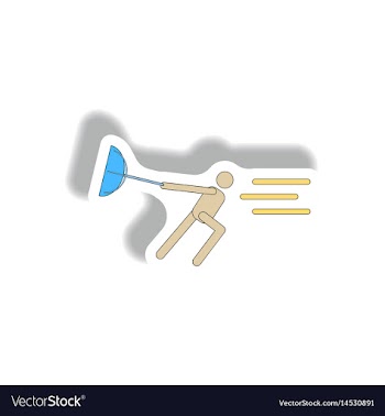 Man with umbrella in storm hurracian disaster vector image