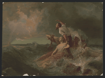 [Man, woman, and girl on shipwreck | Free Photo - rawpixel