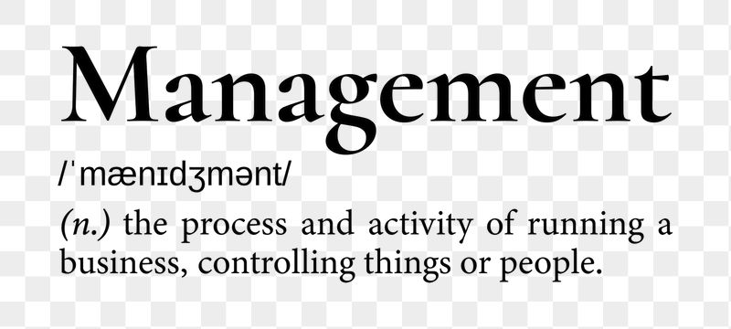 Management png dictionary word sticker, | Free PNG - rawpixel