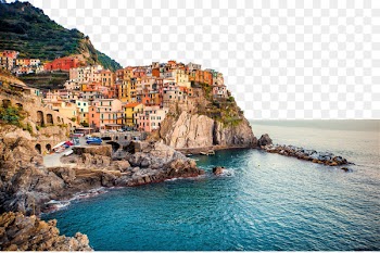Manarola Riomaggiore Amalfi Coast Ligurian Sea Wallpaper - Cinque Terre, Italy 