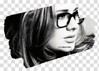 Manchas de famosos, woman wearing black framed eyeglasses transparent background PNG clipart