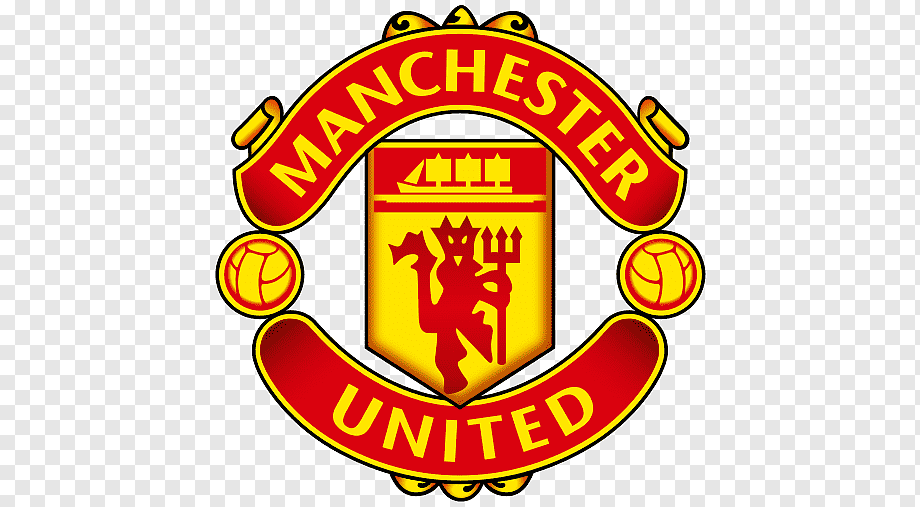 Manchester United logo, food, text, sport png