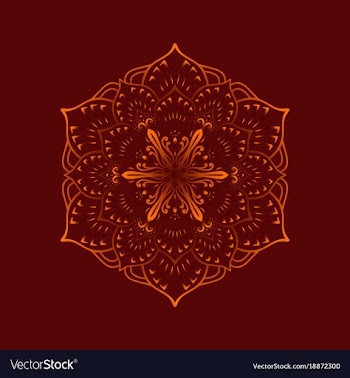 Mandala 16 vector image