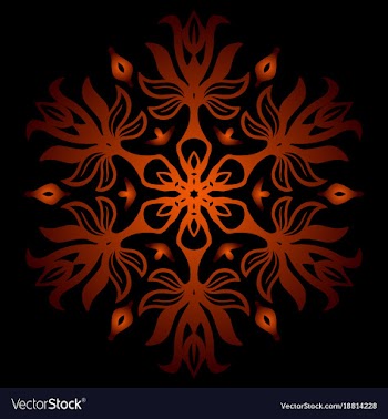 Mandala 9 vector image