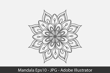 Mandala Art with Eps 10 Ornament