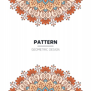 Mandala background design Free Vector